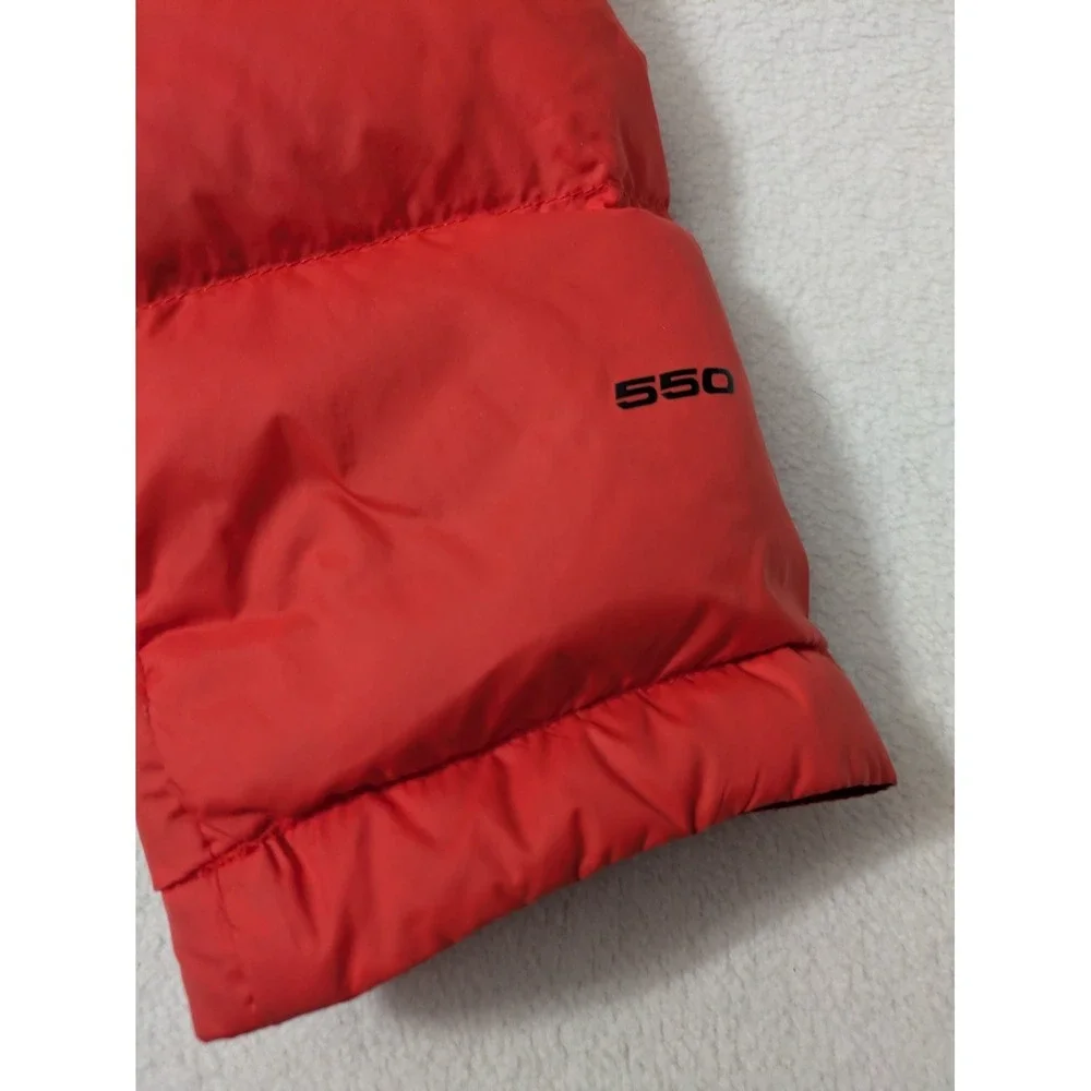 The North Face Jacket Mens Medium Red Down Puffer 550 Full Zip Outdoor Winter